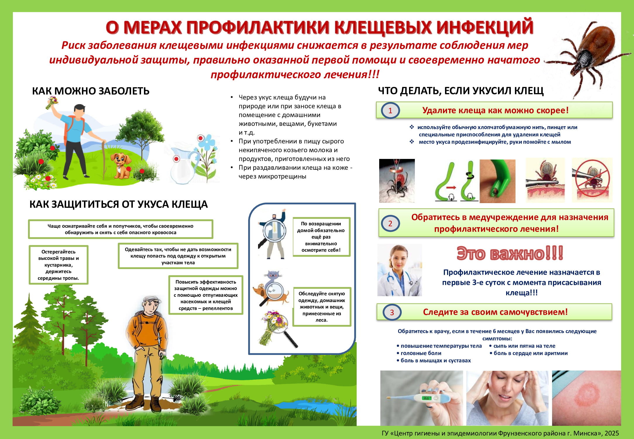 Памятка Клещи 2025 А4